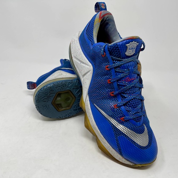 Nike Lebron 12 Low Limited Edition Mens 11 Sneaker Hyper Cobalt Blue J-8-2 2691 main image 6